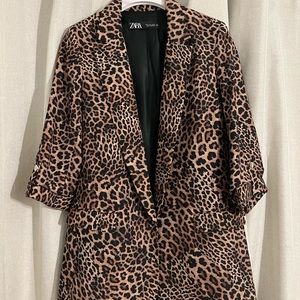 Cheetah Print Zara Blazer